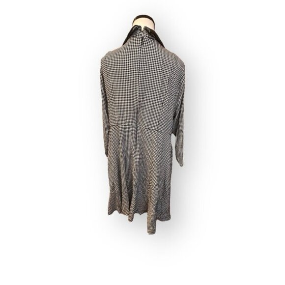 Women’s torrid 18 Houndstooth Mini Stretch Satin Tuxedo Dress XXL - Picture 6 of 16